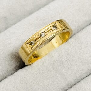 K18 メレダイヤ付きリング