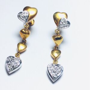 K18/18金 イヤリング ダイヤモンド 0.06ct