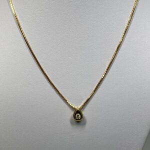 K18ネックレス ダイヤモンド0.1ct