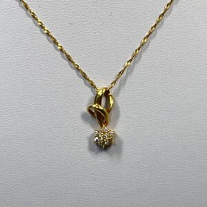 K18ネックレス ダイヤモンド0.07ct