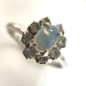 Pt900 オパール2ct付リング