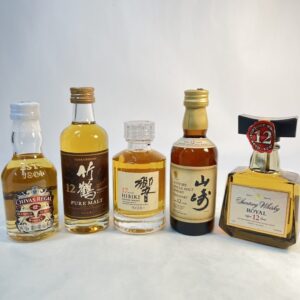 響17年 山崎12年 竹鶴12年 サントリーROYAL12年 シーバスリーガル12年 ミニボトル5本