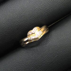 K18 メレダイヤ付きリング