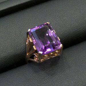 K18 アメジスト付きリング