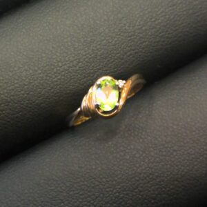 K18 トルマリン付きリング