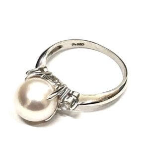 Pt900 プラチナ パール リング