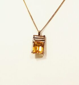 K18 シトリン ネックレス