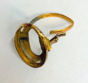 K18 壊れたリング アクセサリー