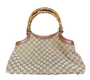 GUCCI トートバッグ バンブー GGキャンバス