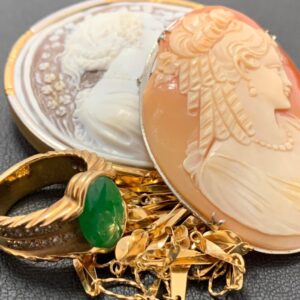 K18Pt900カメオ / K18リング / K14WGカメオ