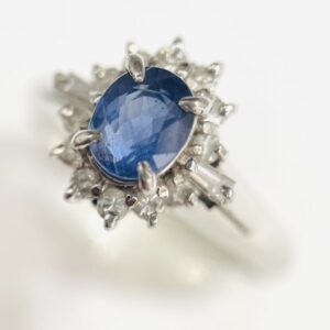 サファイア リング Pt900