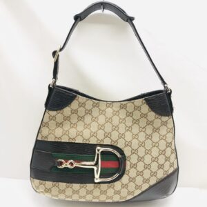 GUCCI グッチ ホースビット ワンショルダーバッグ シェリーライン