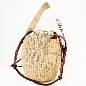 Chloé クロエ ラフィアショルダーバッグ