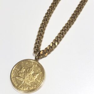 メイプルリーフ金貨トップ / ネックレス
