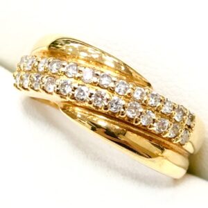 K18　メレダイヤリング