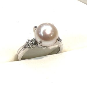 Pt900 パール付きリング