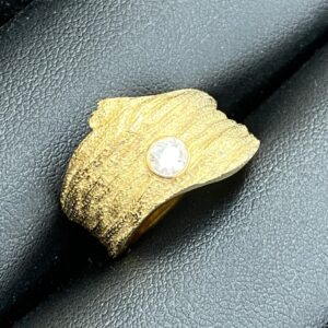 K18 18金 メレダイヤ リング