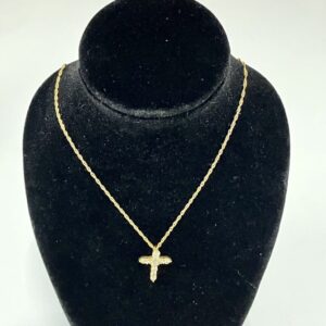 K18 0.30ctダイヤモンド付きネックレス