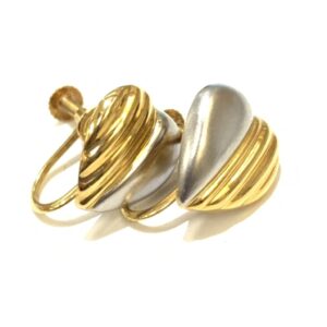 K18/Pt850 イヤリング