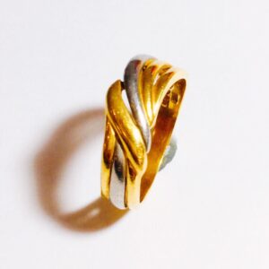 K18/18金 Pt950 ハーフリング