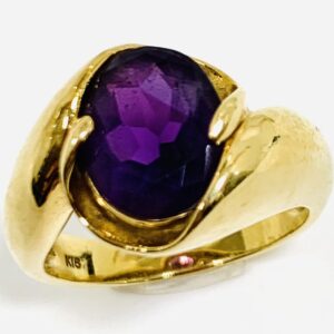 K18 アメシスト6ct付リング