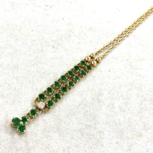 K18 18金 エメラルド 2.5ct ネックレス