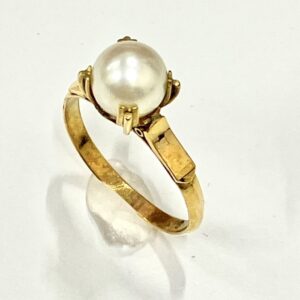 K18 18金 パール リング