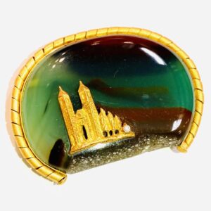 K18 メレダイヤ付き ブローチ