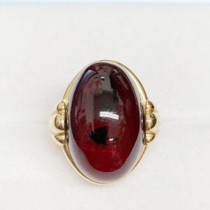 K18　ガラス付きリング