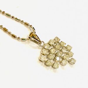 K18WG 0.80ct メレダイヤモンド ネックレス