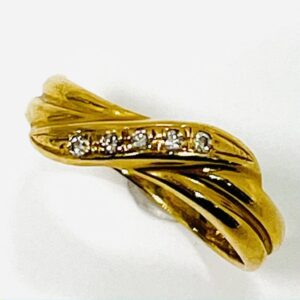 K18メレ0.05ctリング