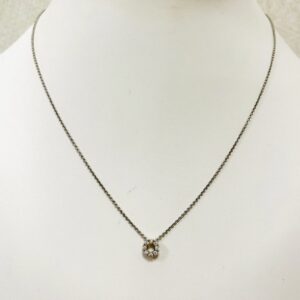 K18 メレダイヤ0.14ct付ネックレス