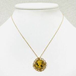 K24コイントップ付きK18ネックレス