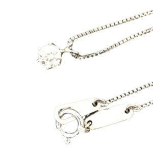 Pt900 ダイヤ付き ネックレス