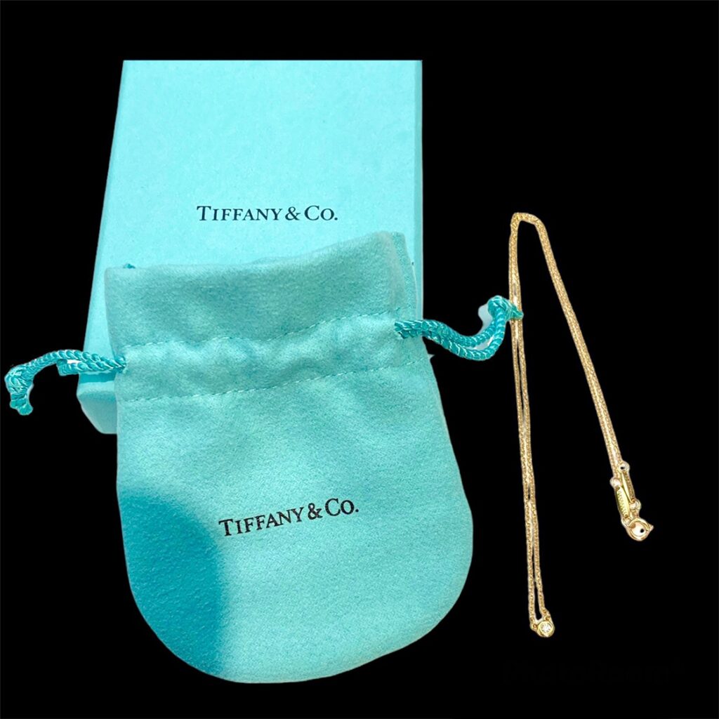 Tiffany&Co. エルサ・ペレッティ ダイヤモンド バイ ザ ヤード シングルダイヤモンド イエローゴールド 18K 0.12ct