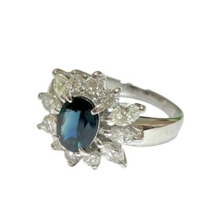 サファイア Pt850 リング