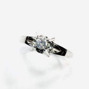 Pt800 メレダイヤ 0.1ct リング