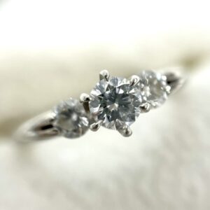 Pt1000 ダイヤ0.25ct付き リング