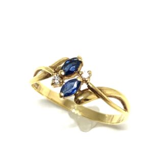 K18 サファイヤ リング 0.5ct