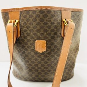 セリーヌ マカダム柄 ショルダーバッグ