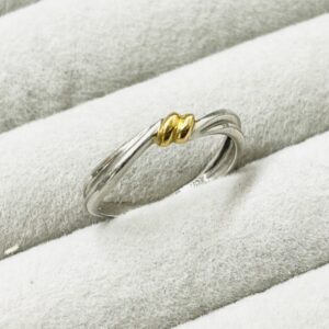 Pt900ベースK18リング