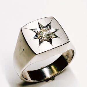 Pt900 プラチナ 0.29ct ダイヤモンド リング