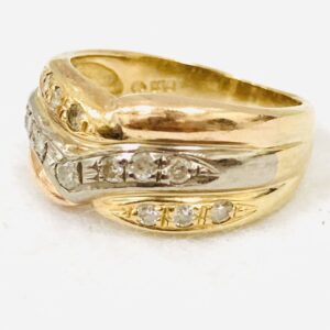 K18 リング ジュエリー アクセサリー メレ0.35ct