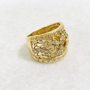 K18 リング ジュエリー メレ1.0ct