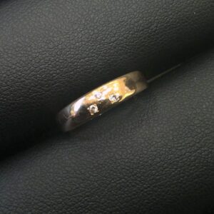 K18 メレダイヤ付き リング