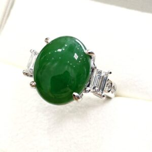 Pt900 翡翠 リング