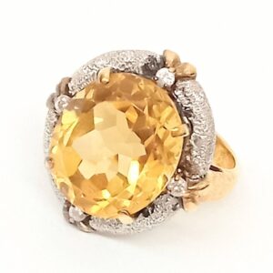 K18 シトリン リング