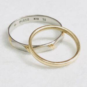 Pt850 K18 リング おまとめ