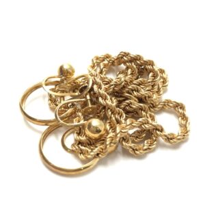 K18 ネックレス、イヤリング