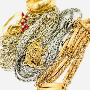 K18 Pt850 ルビー ネックレス、リング ジュエリーアクセサリーおまとめ